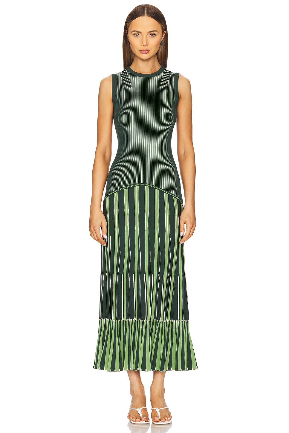 chinese dress ladies Simkhai Florence Midi Dress in Parakeet – Hampden Clothing main image 1