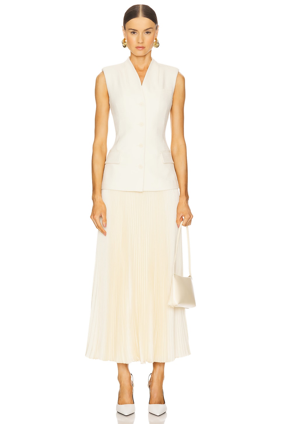 Georgina Sleeveless Vest Midi Dress