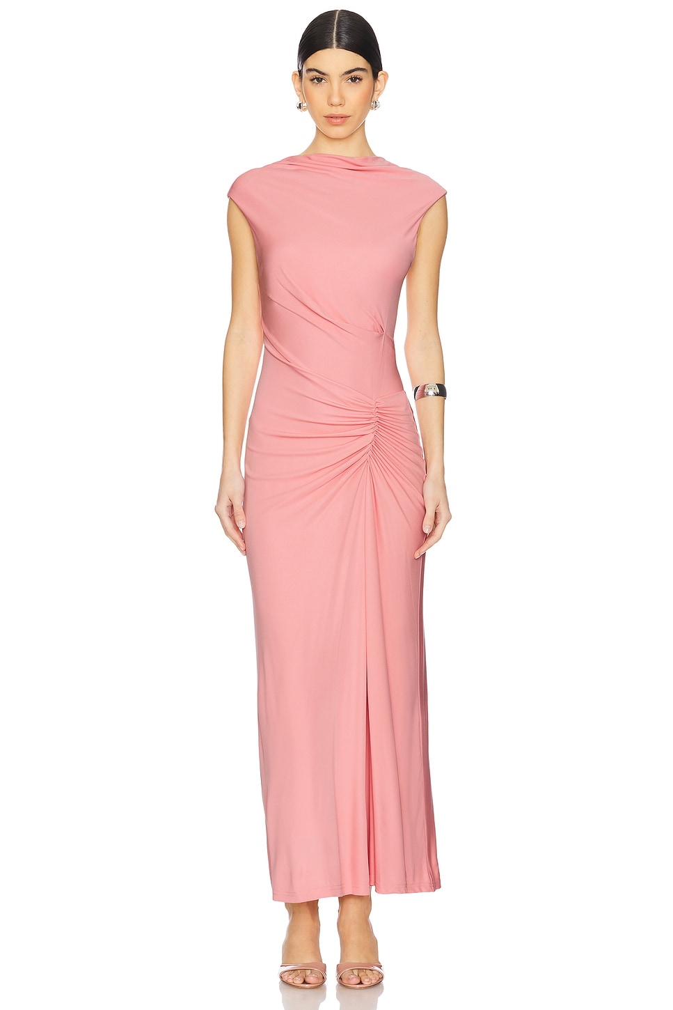 knee length dresses for ladies Simkhai Women's Acacia Midi-Dress - Black main image 1