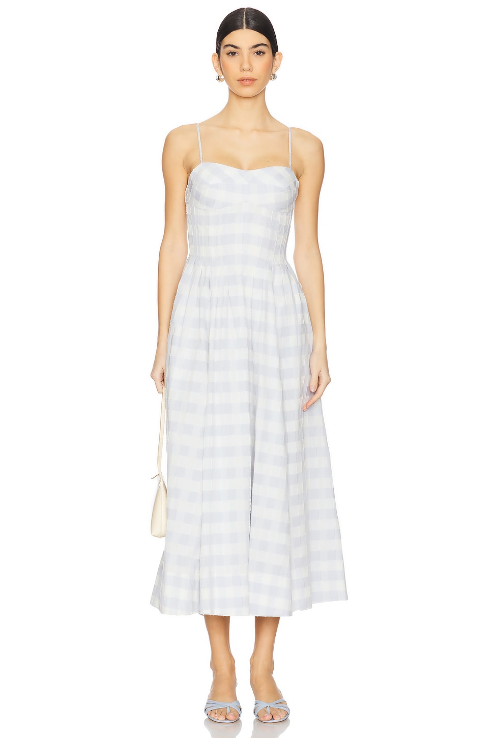 white midi bridesmaid dresses Tulle Midi Simple Wedding Dress Millie