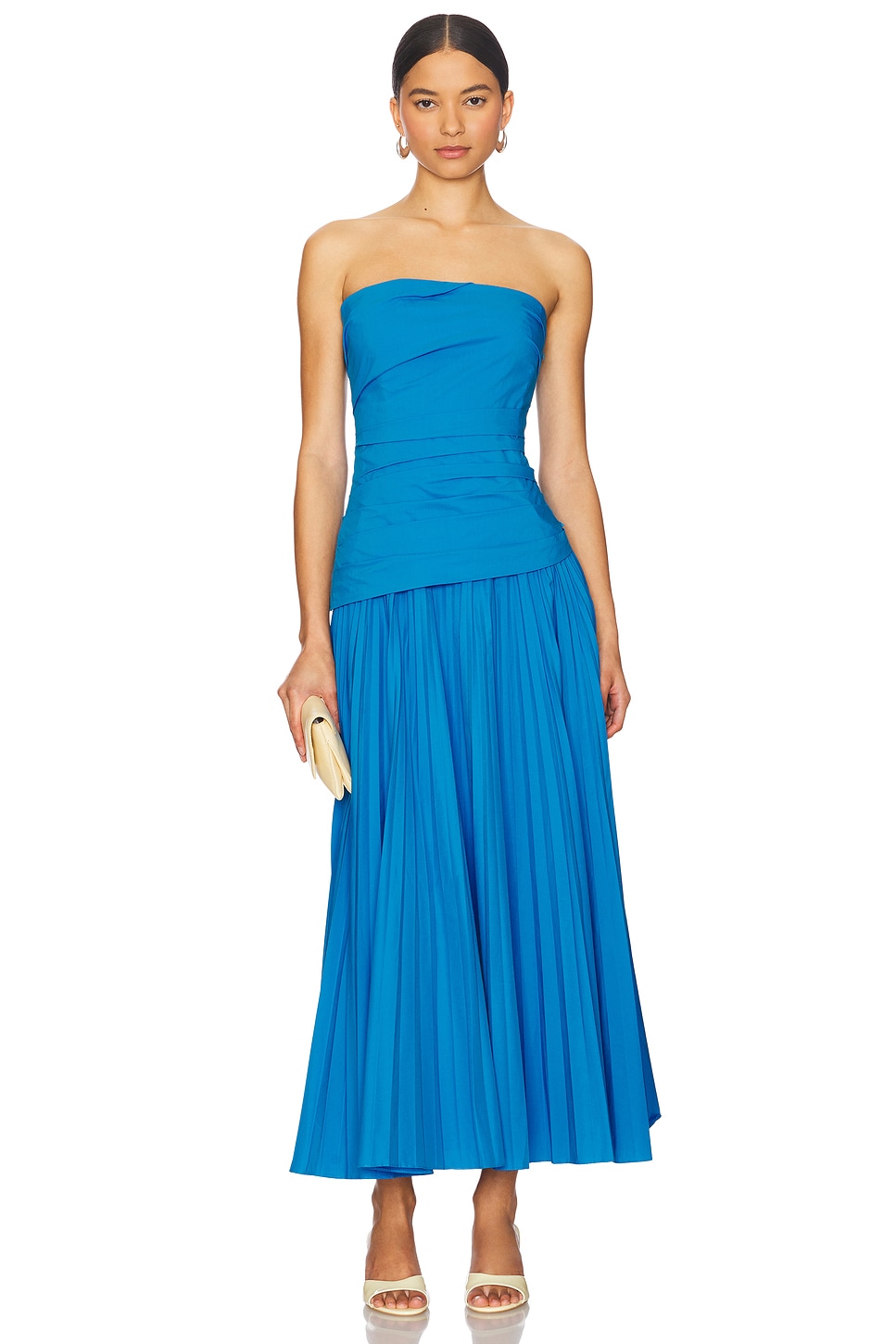 strapless dress bridesmaid Satin Bridesmaid Dress Prom Dress Champagne M Cameron Champagne by Grace Loves Lace