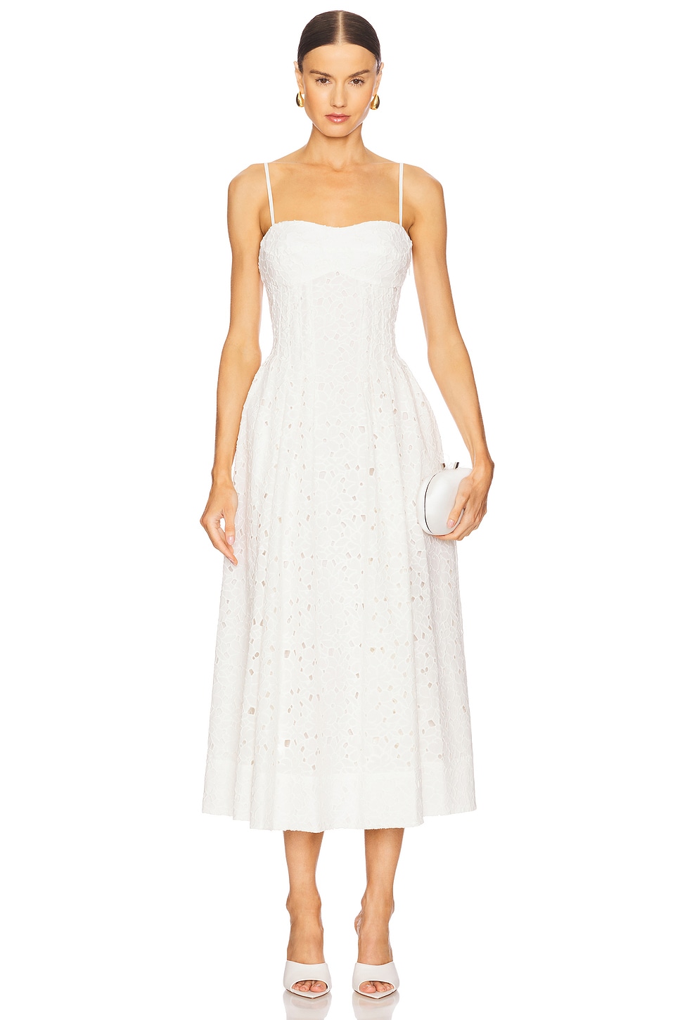 white christmas dresses Simkhai Kittiya Midi Dress main image 1