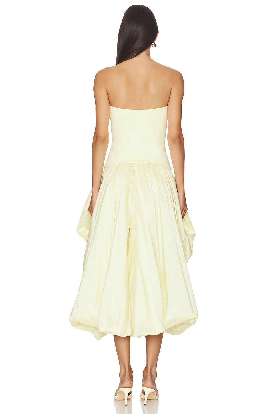 izzy midi dress Izzy Floral Chiffon Midi Dress - Green/combo