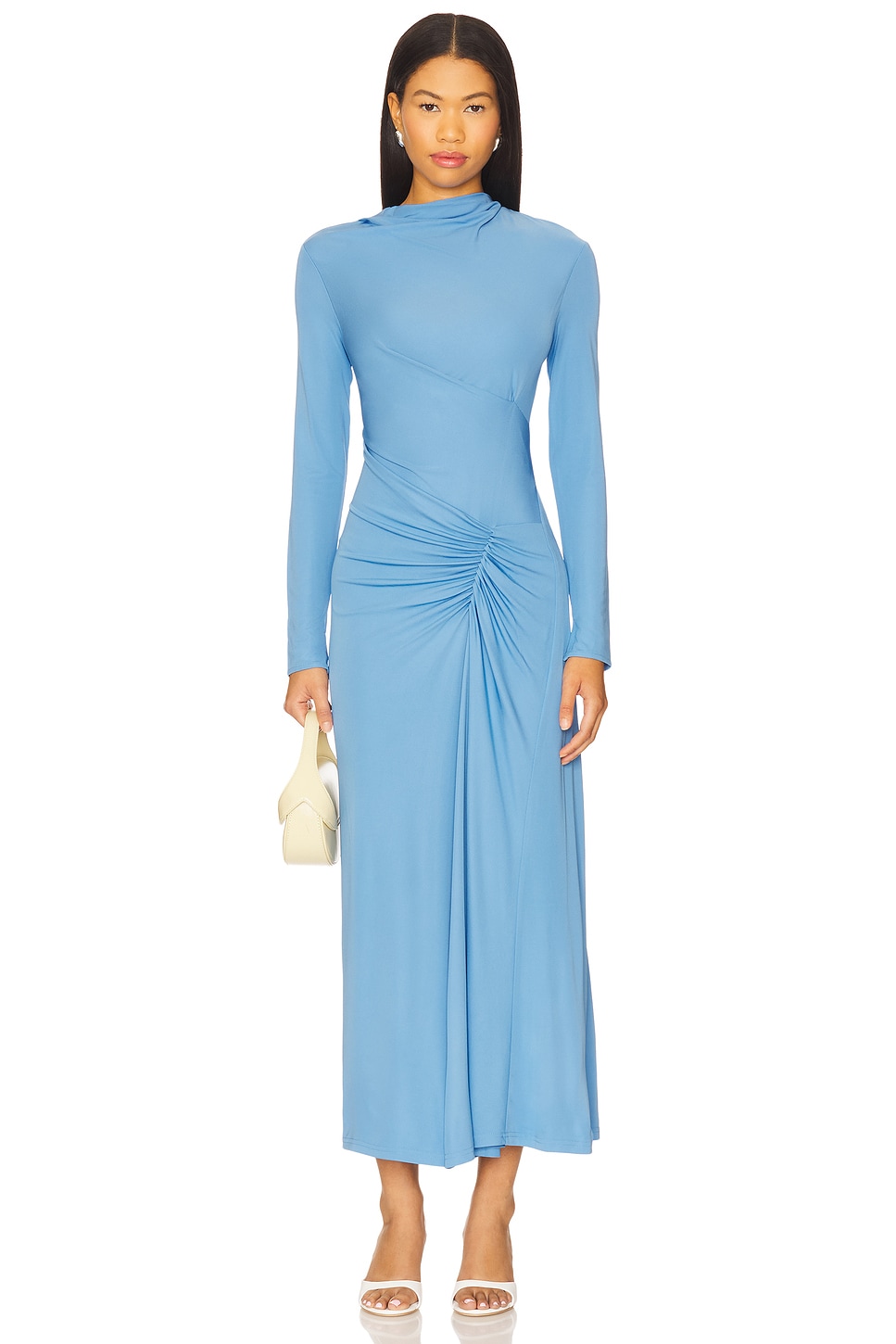 SIMKHAI Hathaway Midi Dress Ferrera Midi Dress in Horizon | REVOLVE
