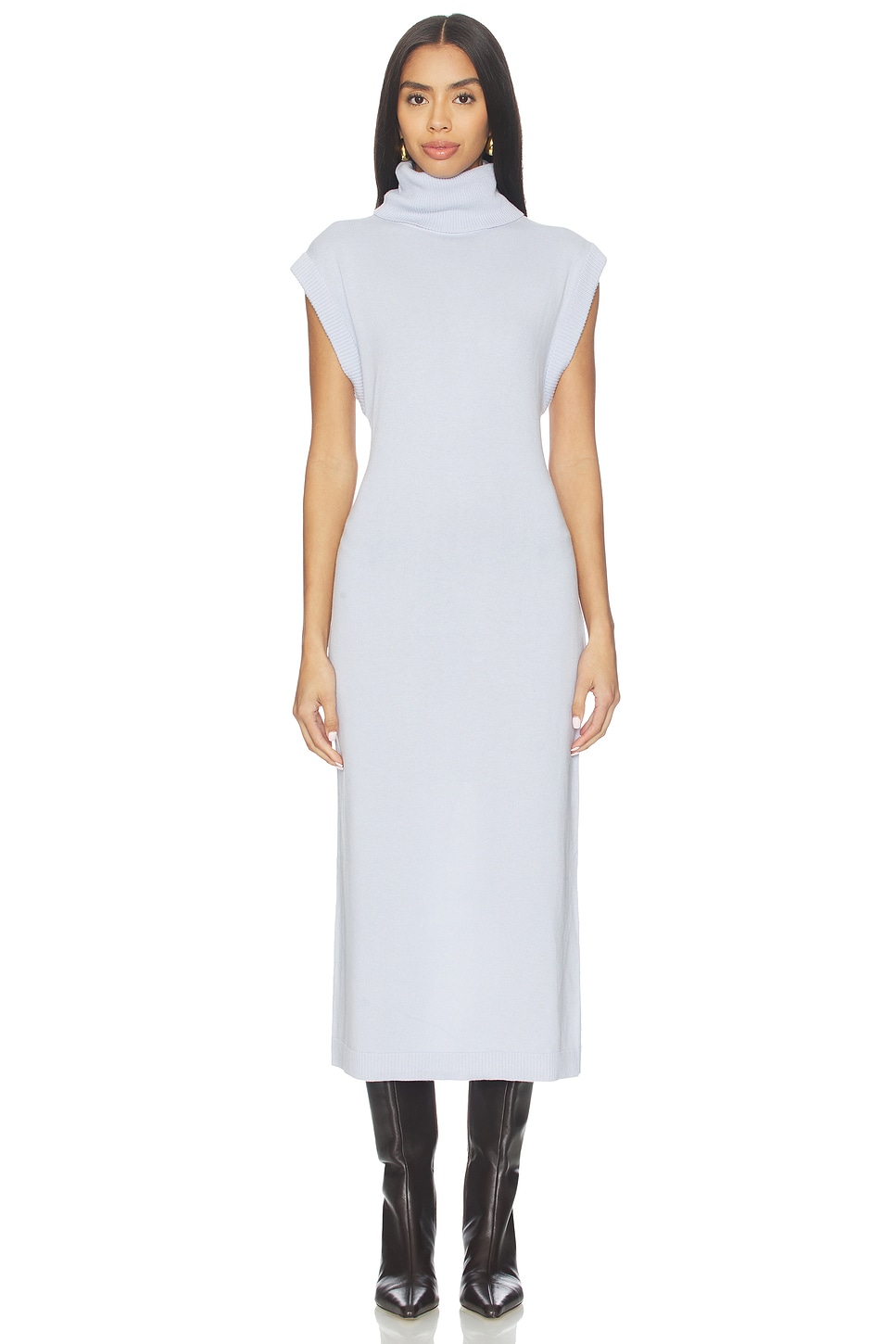 blue green sparkly dress Square Neck Slim Dress – Elie Tahari