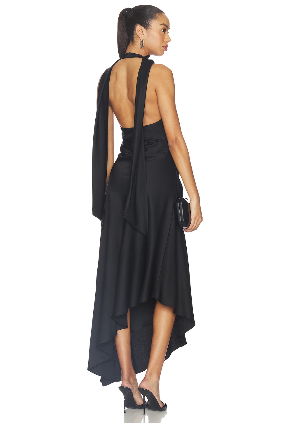 monica satin dress Azazie Monica