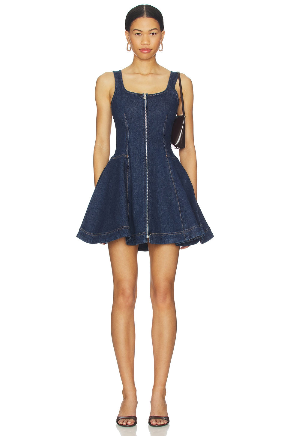 Simkhai Women's Eleodra Denim Mini Dress - Blue - Size 6 - Imperial