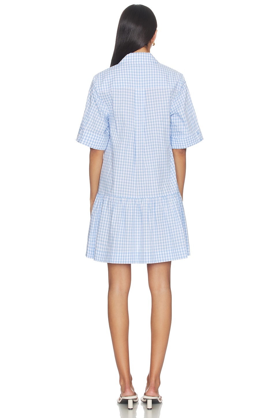SIMKHAI Criss Mini Dress in Cloud Gingham | REVOLVE