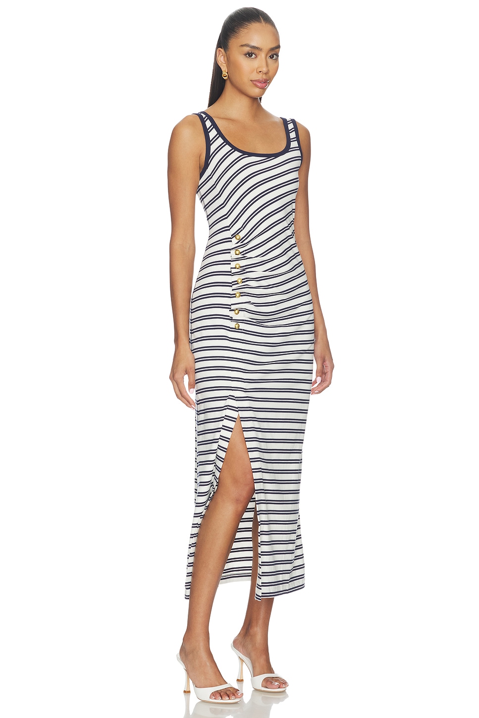 Becker Cotton Jersey Midi Dress - thumbnail 3
