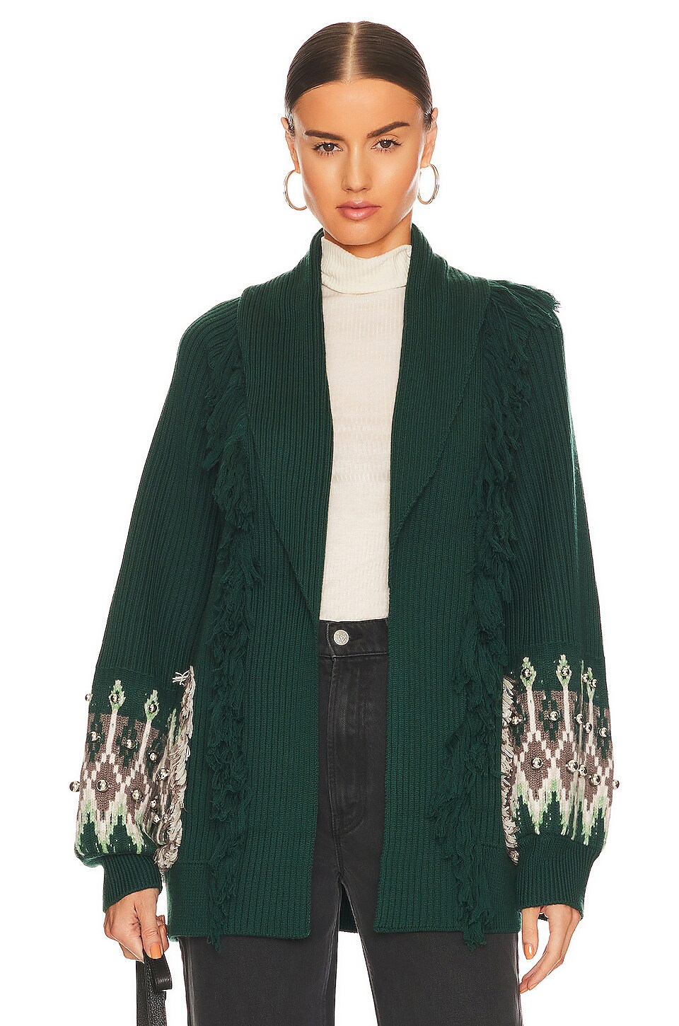 Sandro clearance green cardigan