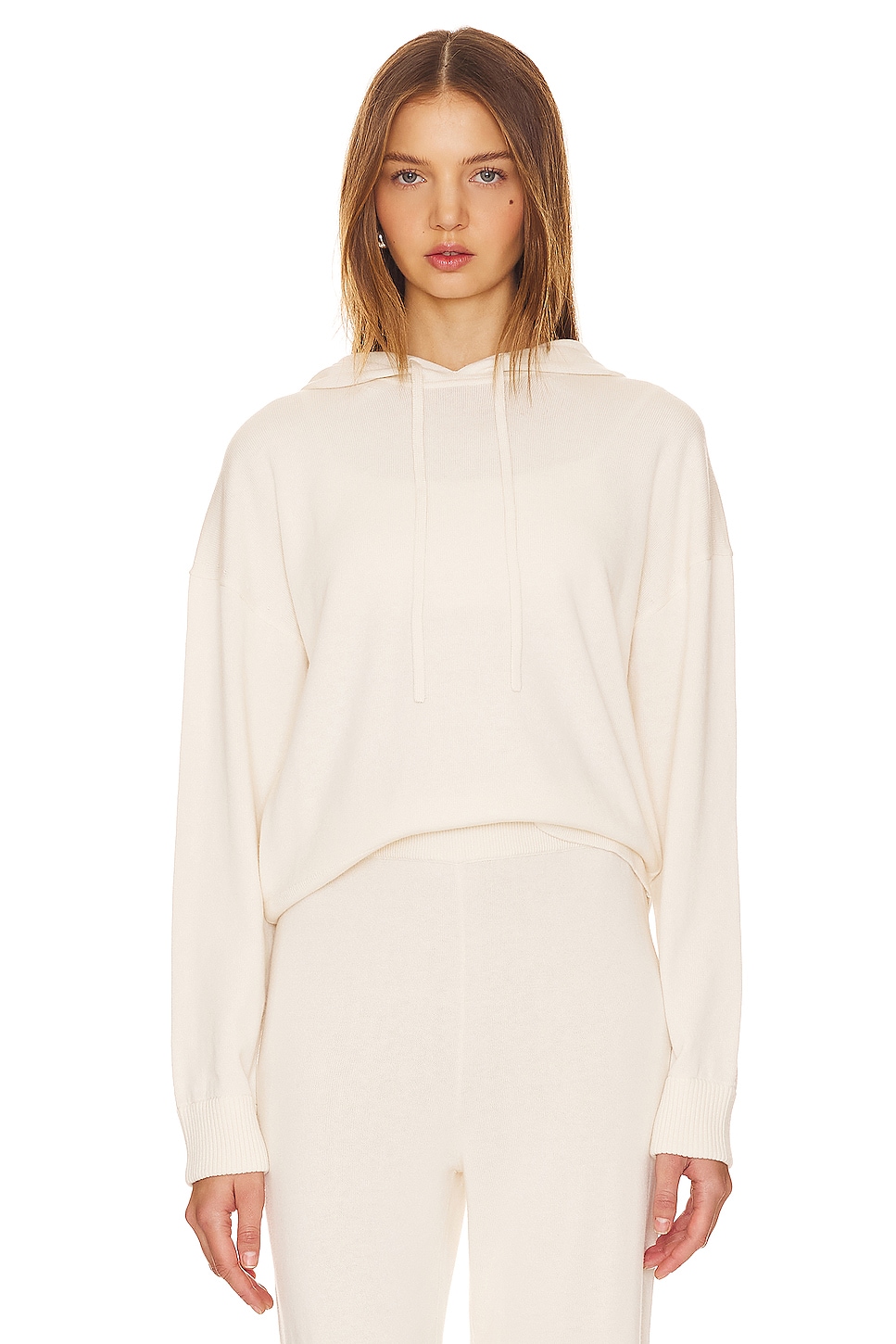 SIMKHAI Hoody Sweater in Ivory | REVOLVE