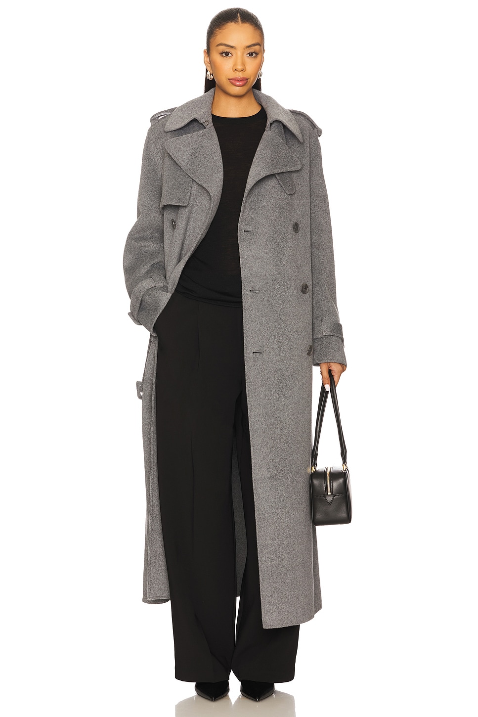 Rumi Belted Long Coat