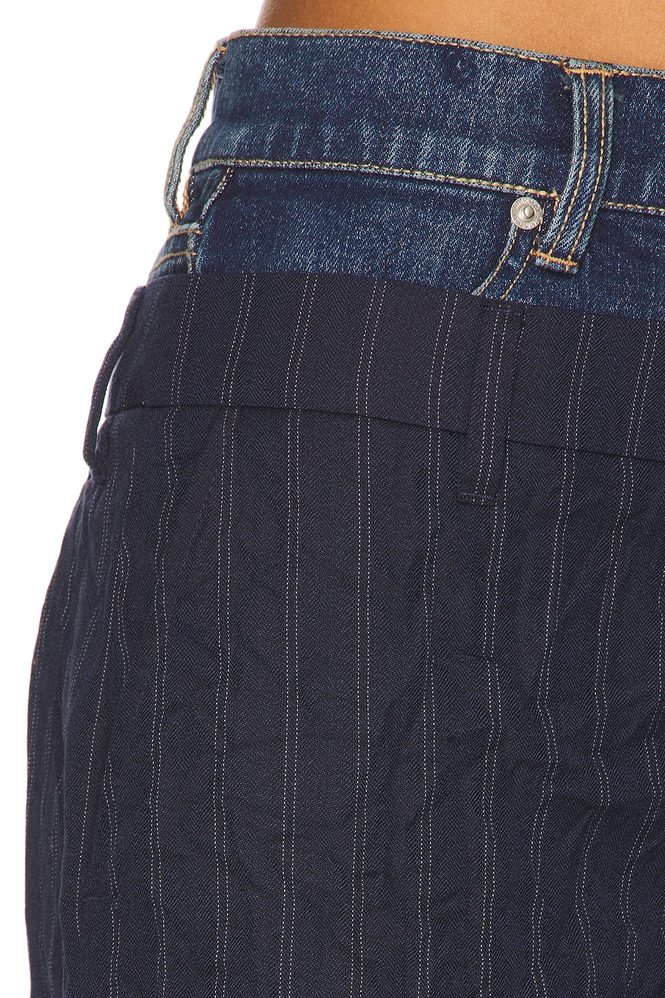 SIMKHAI Ophelia Double Waistband Combo Pant