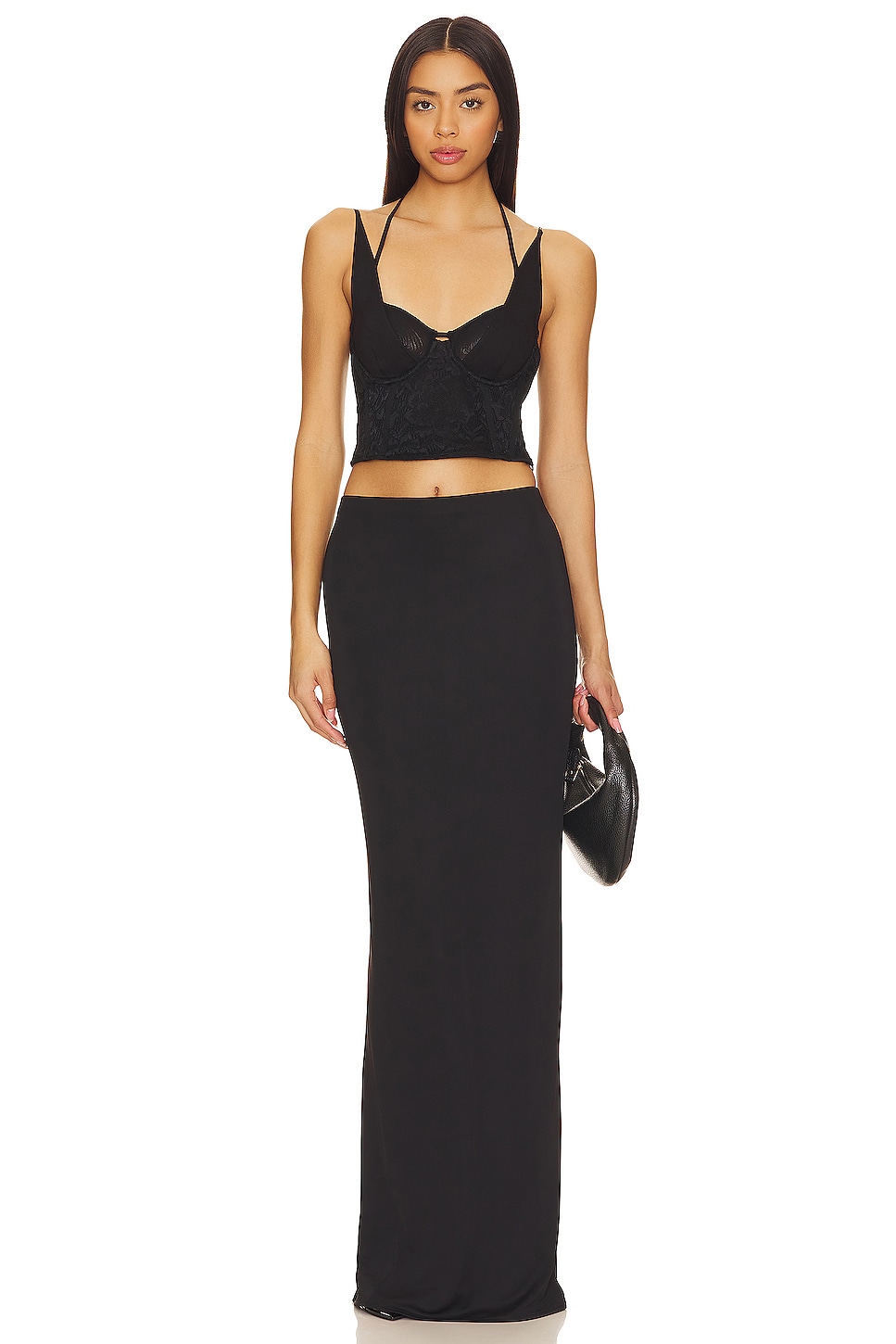 SIMKHAI Serifina Bustier Top in Black | REVOLVE