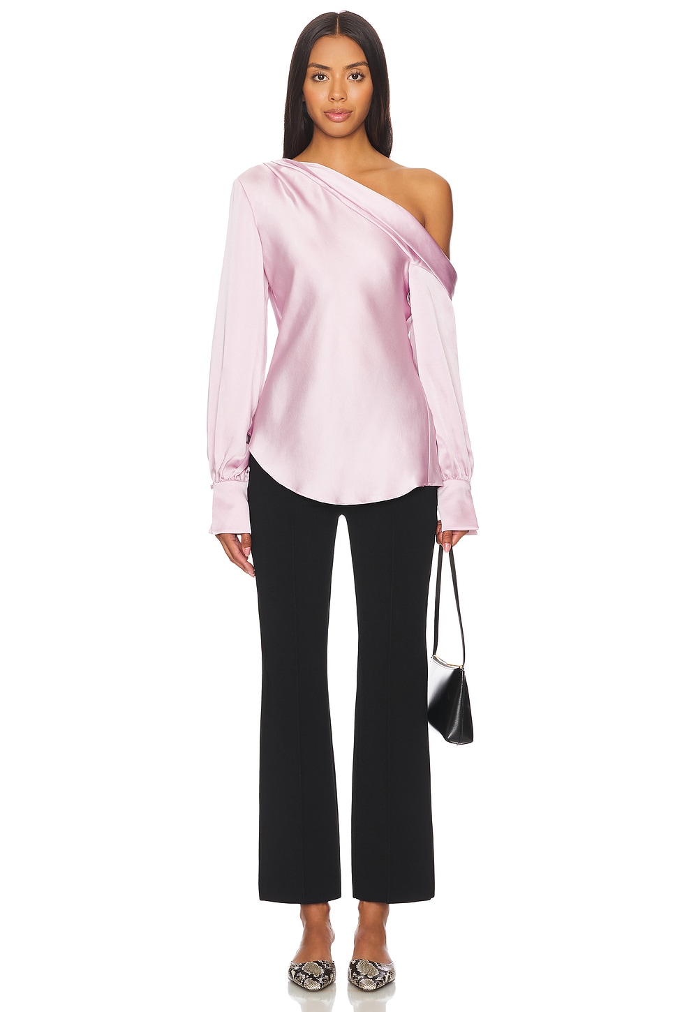 SIMKHAI Alice One Shoulder Top in Sakura | REVOLVE