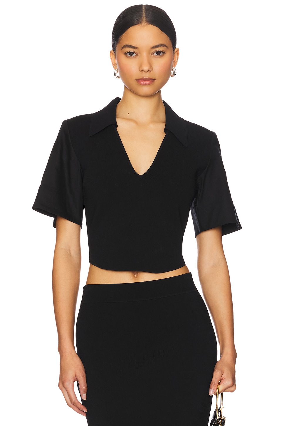 SIMKHAI Lizzie Top in Black | REVOLVE