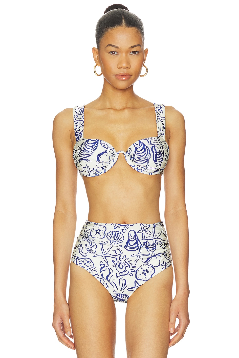Anniston Ruched Cup Bikini Top - thumbnail 2