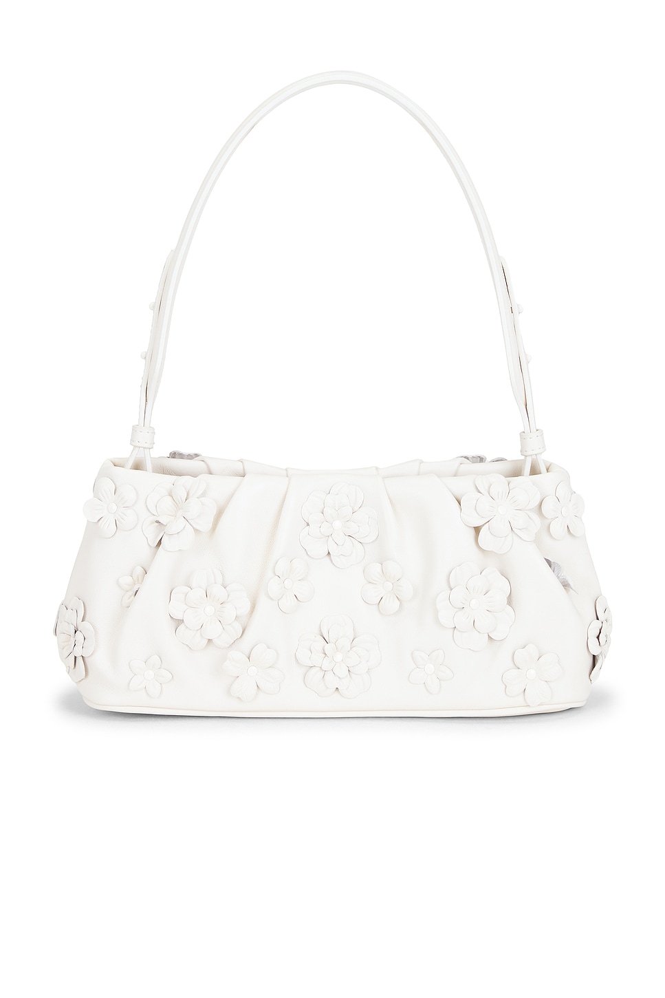 Harlow Leather Flower Shoulder Bag