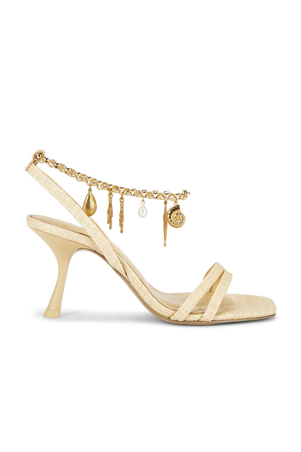 Caspian Raffia Strappy Heel