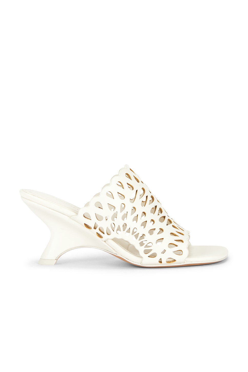 Shadow Mule Laser Cut Leather Sandal