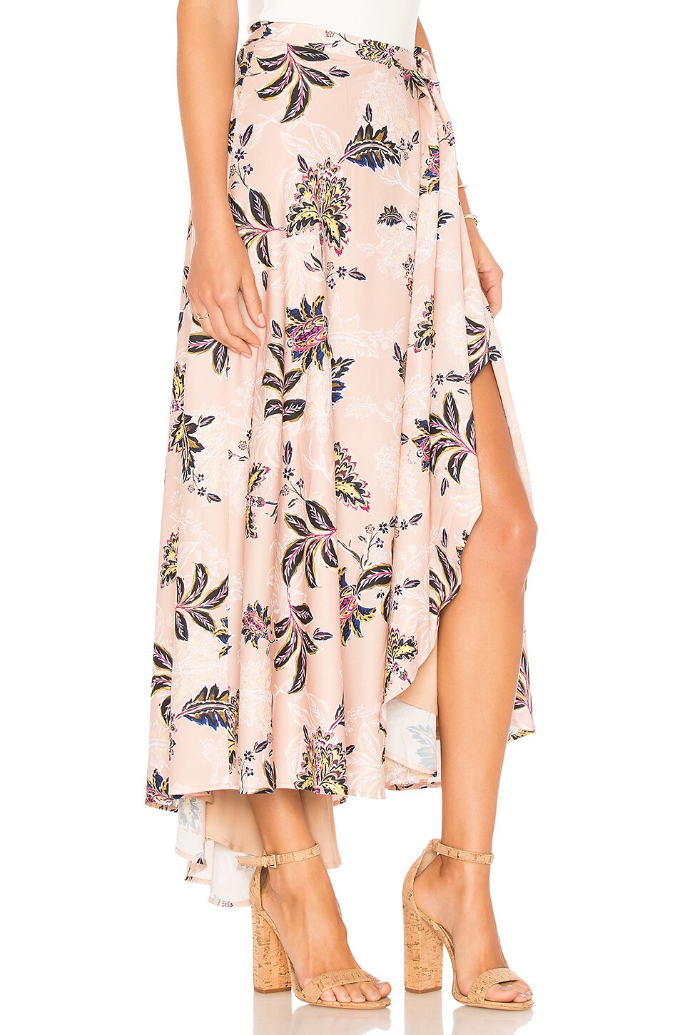 THE JETSET DIARIES x REVOLVE Azalea Wrap Skirt in Pink Floral