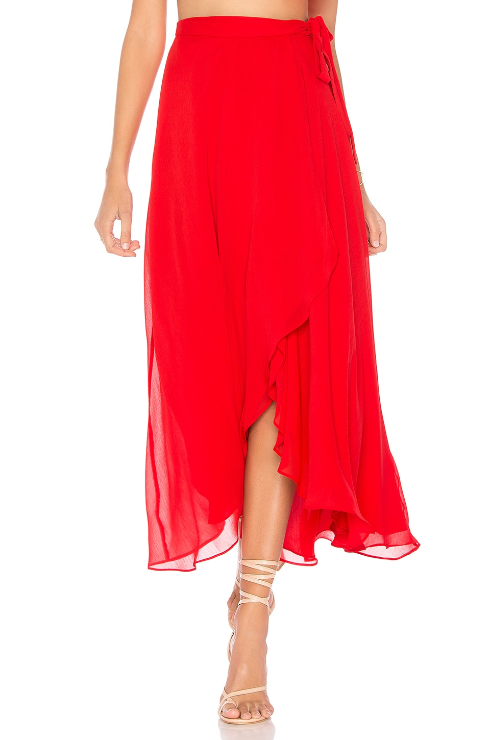 revolve maxi skirt