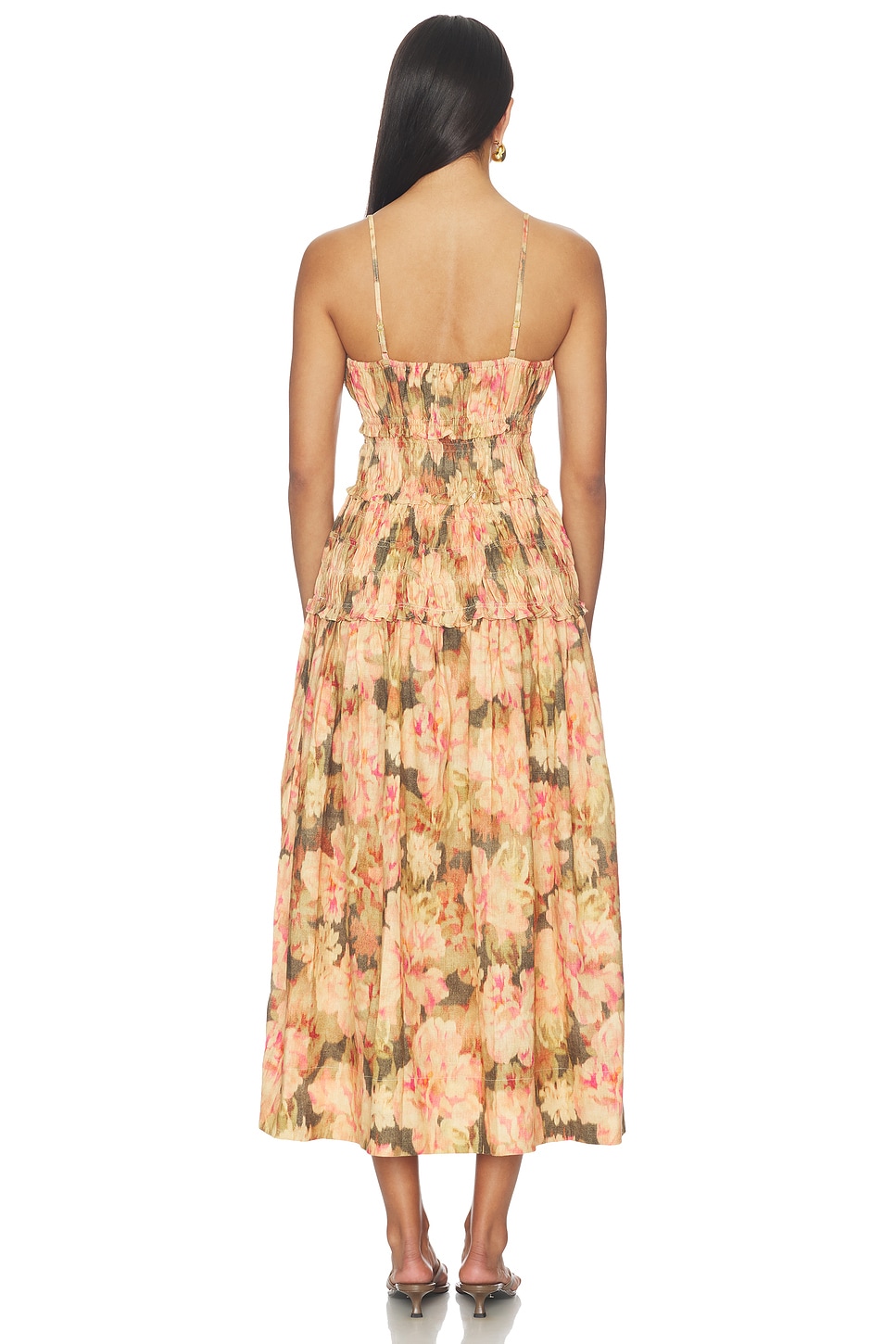 emelia midi dress majorelle Majorelle Emelia Midi Dress Majorelle Emelia Blue White Floral Strapless Midi Dress Small