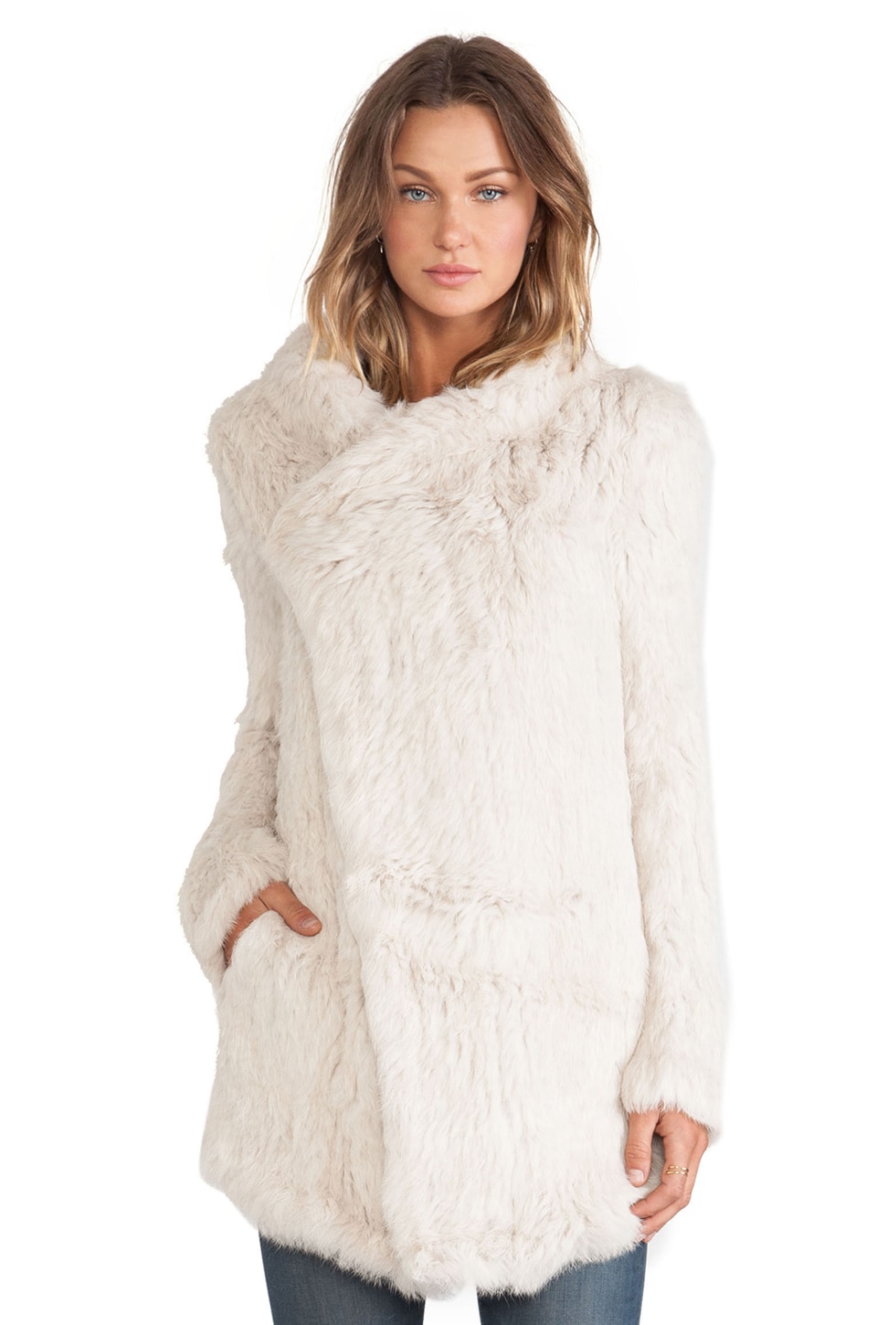 june rabbit fur vest