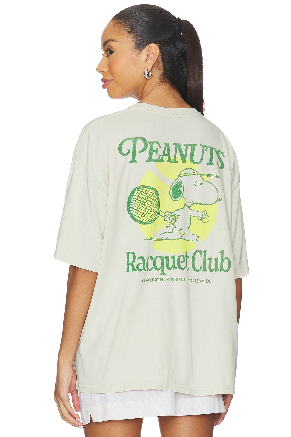 Peanuts Racquet Club Oversized Tee - thumbnail 2