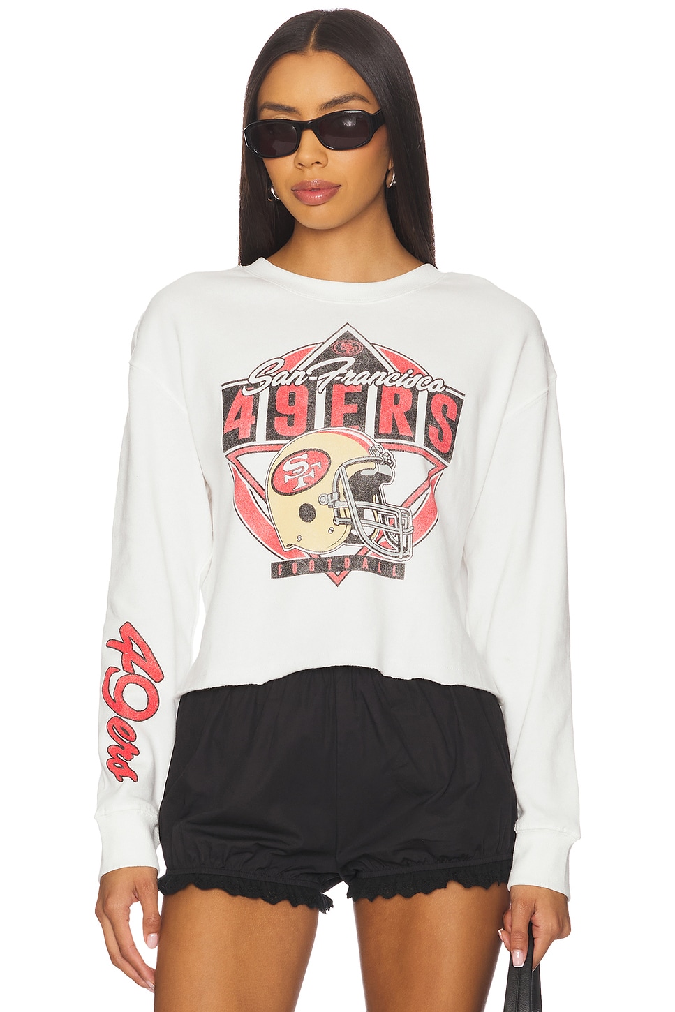 49ers Helmet Crop Sweatshirt