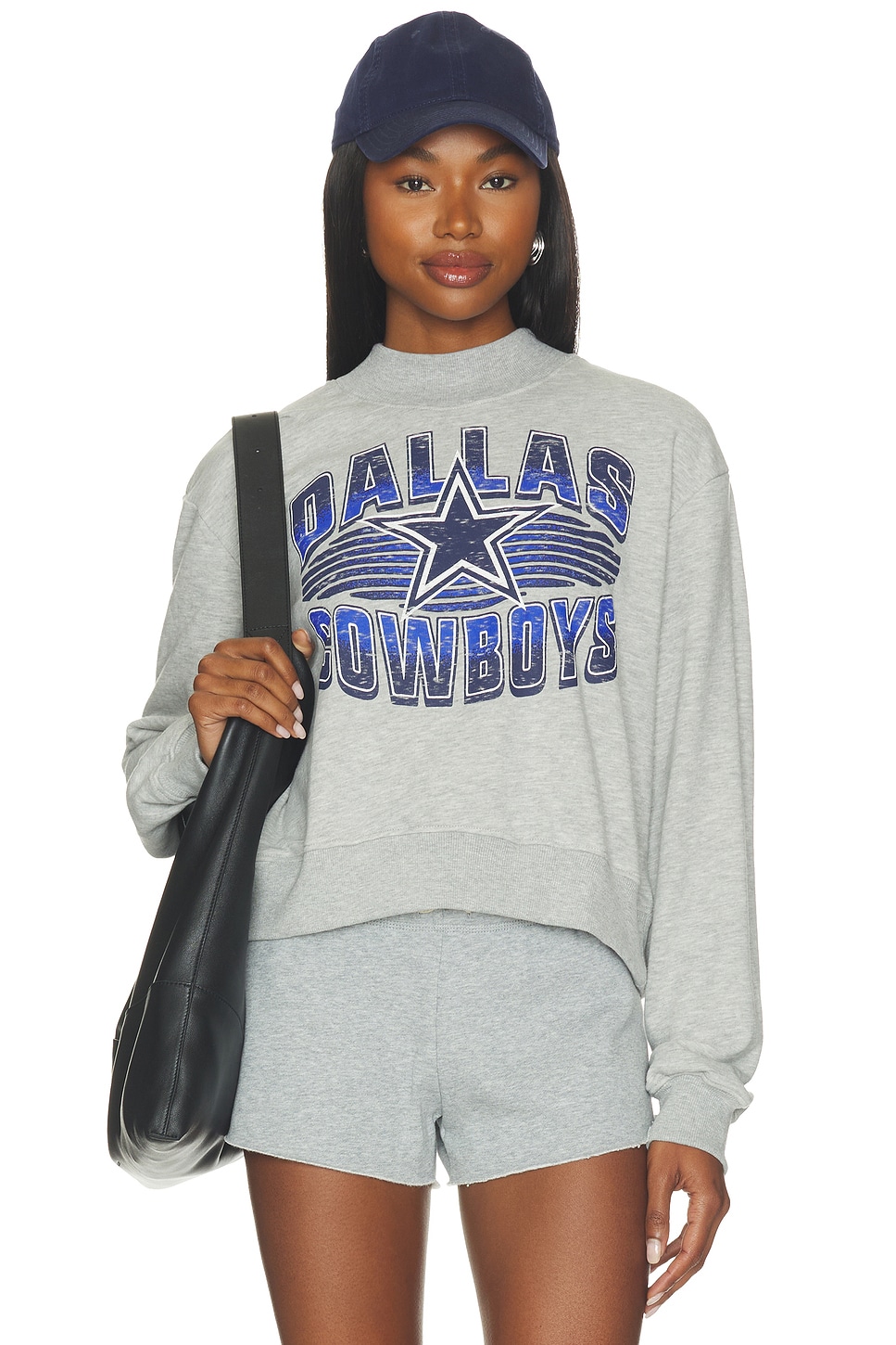 Cowboys Mock Neck Fleece Sweatshirt - thumbnail 2