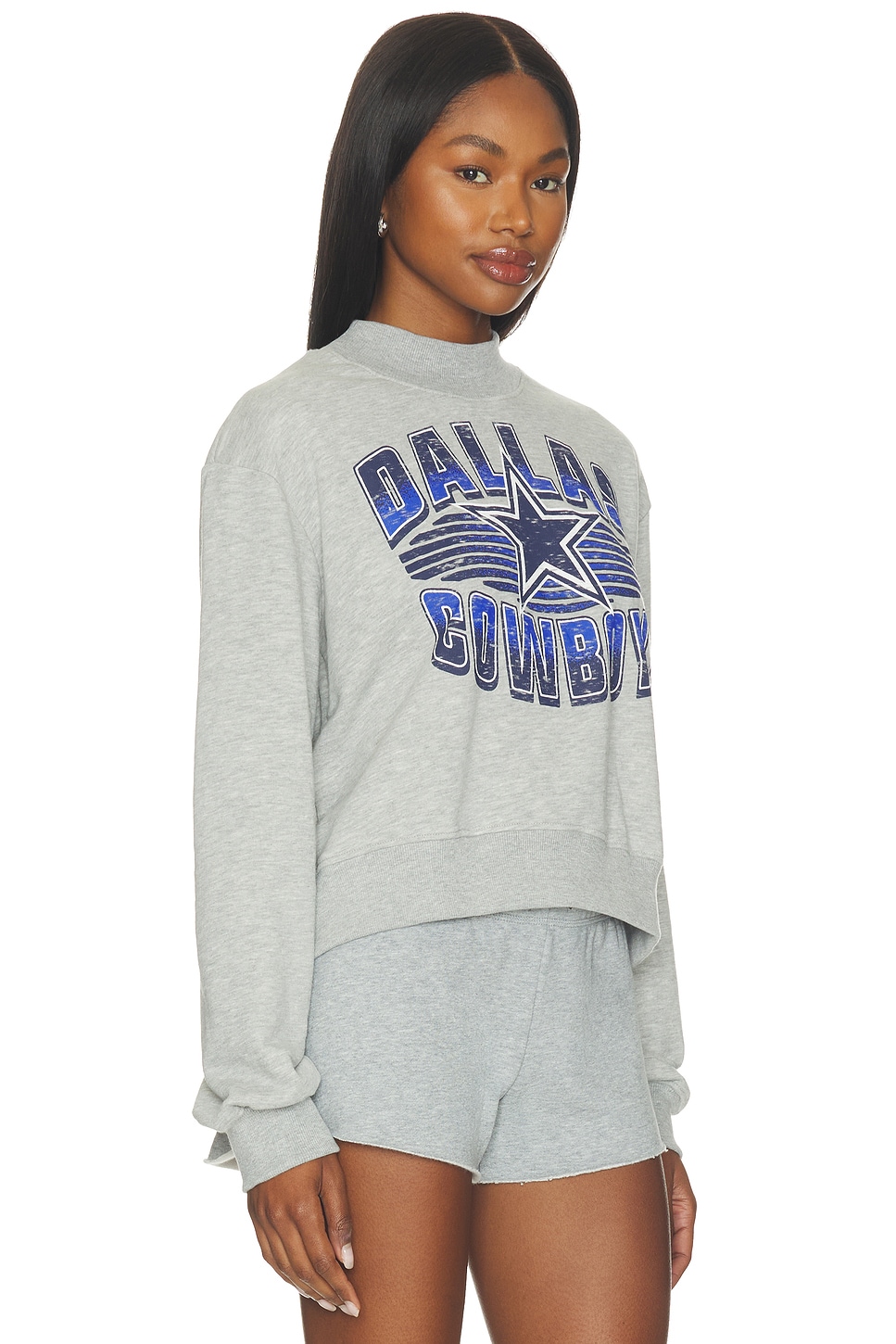 Cowboys Mock Neck Fleece Sweatshirt - thumbnail 3