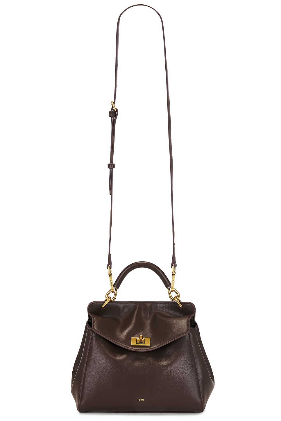 JW PEI Lucia Classic Top Handbag in Dark Brown | REVOLVE