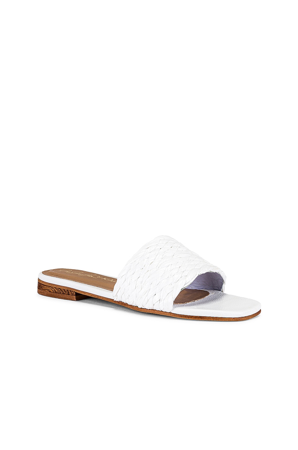 Kaanas Key Largo Braided Sandal in White