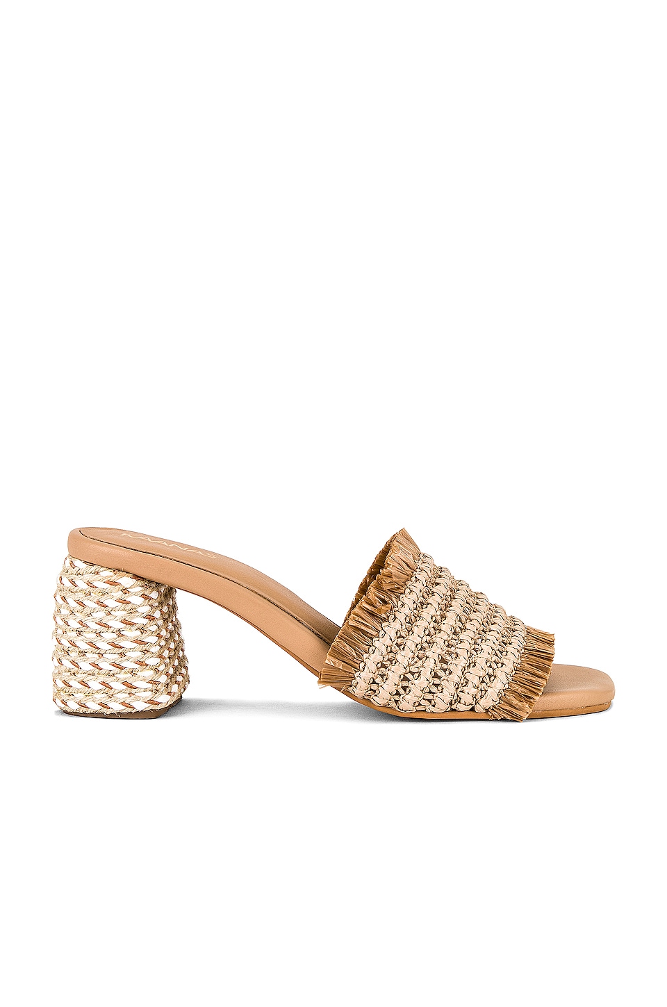 Kaanas Sumatra Frayed Upper Heel in Natural | REVOLVE