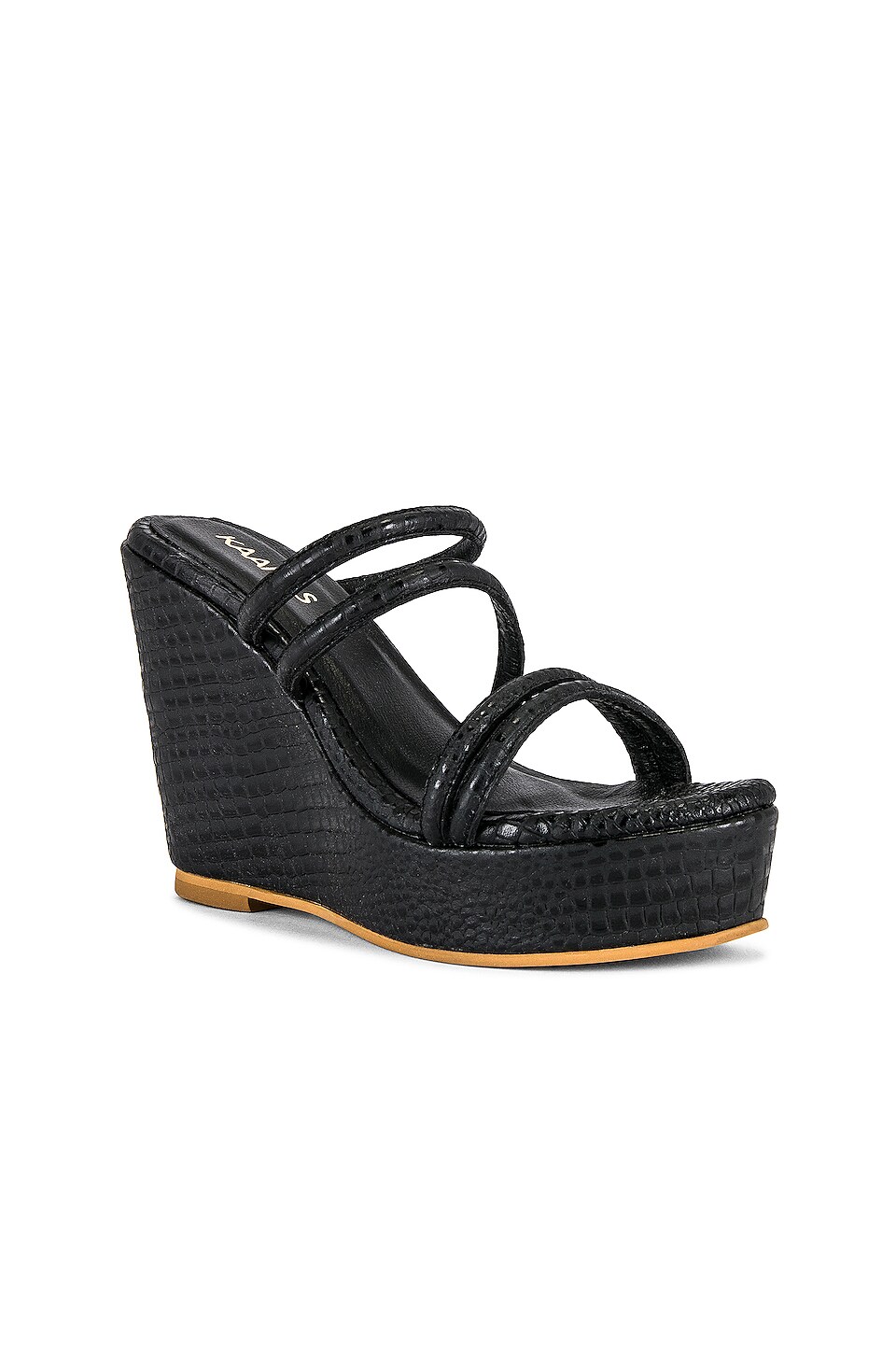 Kaanas x REVOLVE Lauren Wedge in Black