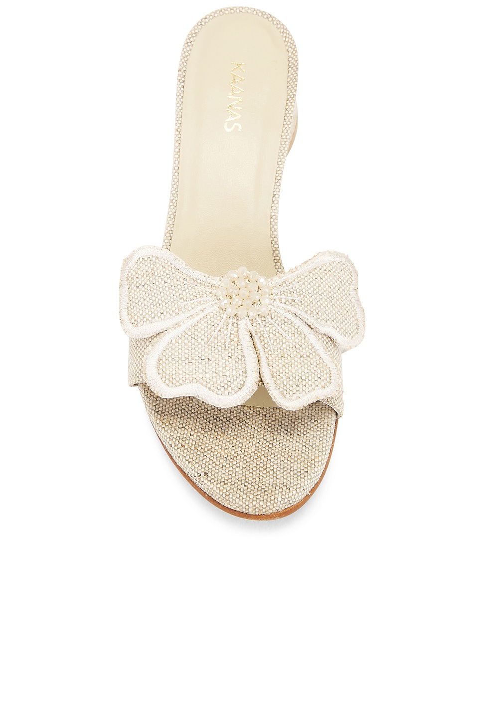 KAANAS Clover By Lun Flower Applique Sandals thumbnail