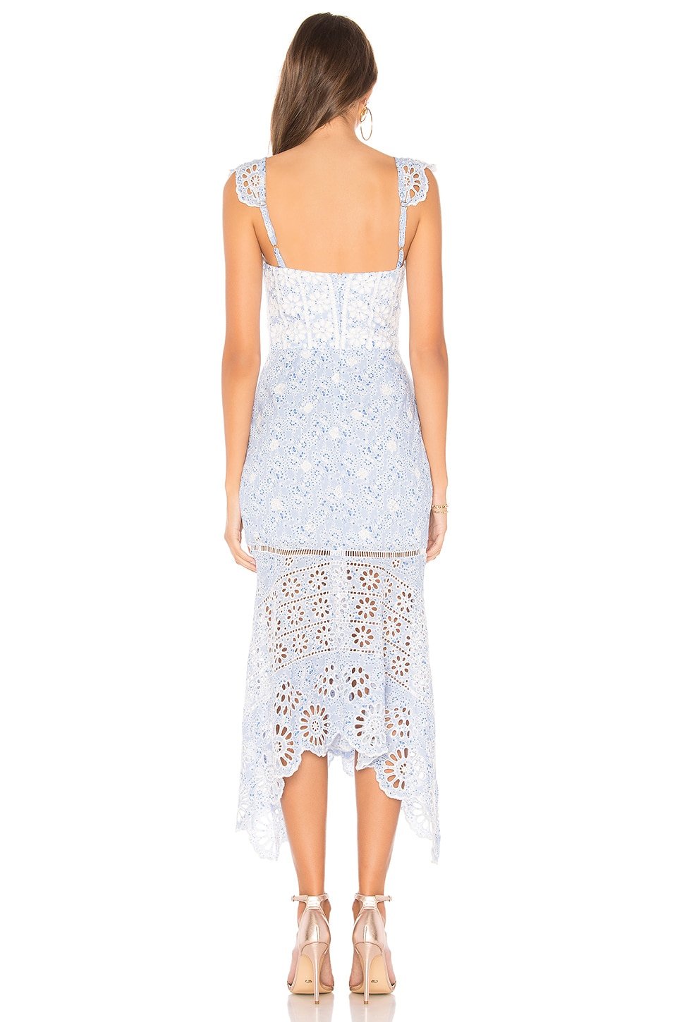 KARINA GRIMALDI IRMA EYELET DRESS
