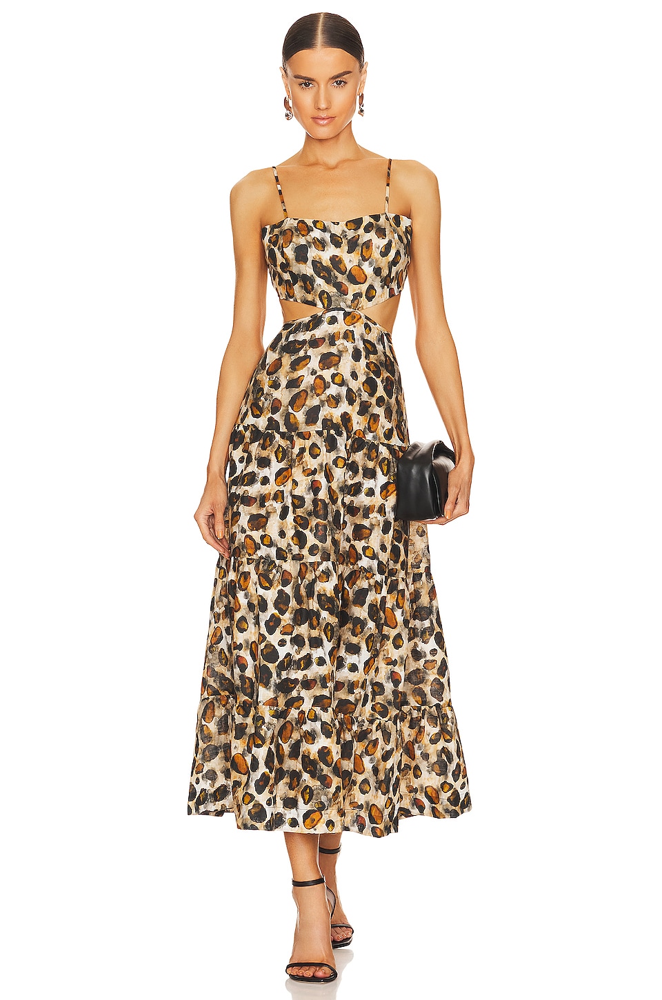 Karina Grimaldi Kos Print Maxi Dress in Water Stones | REVOLVE