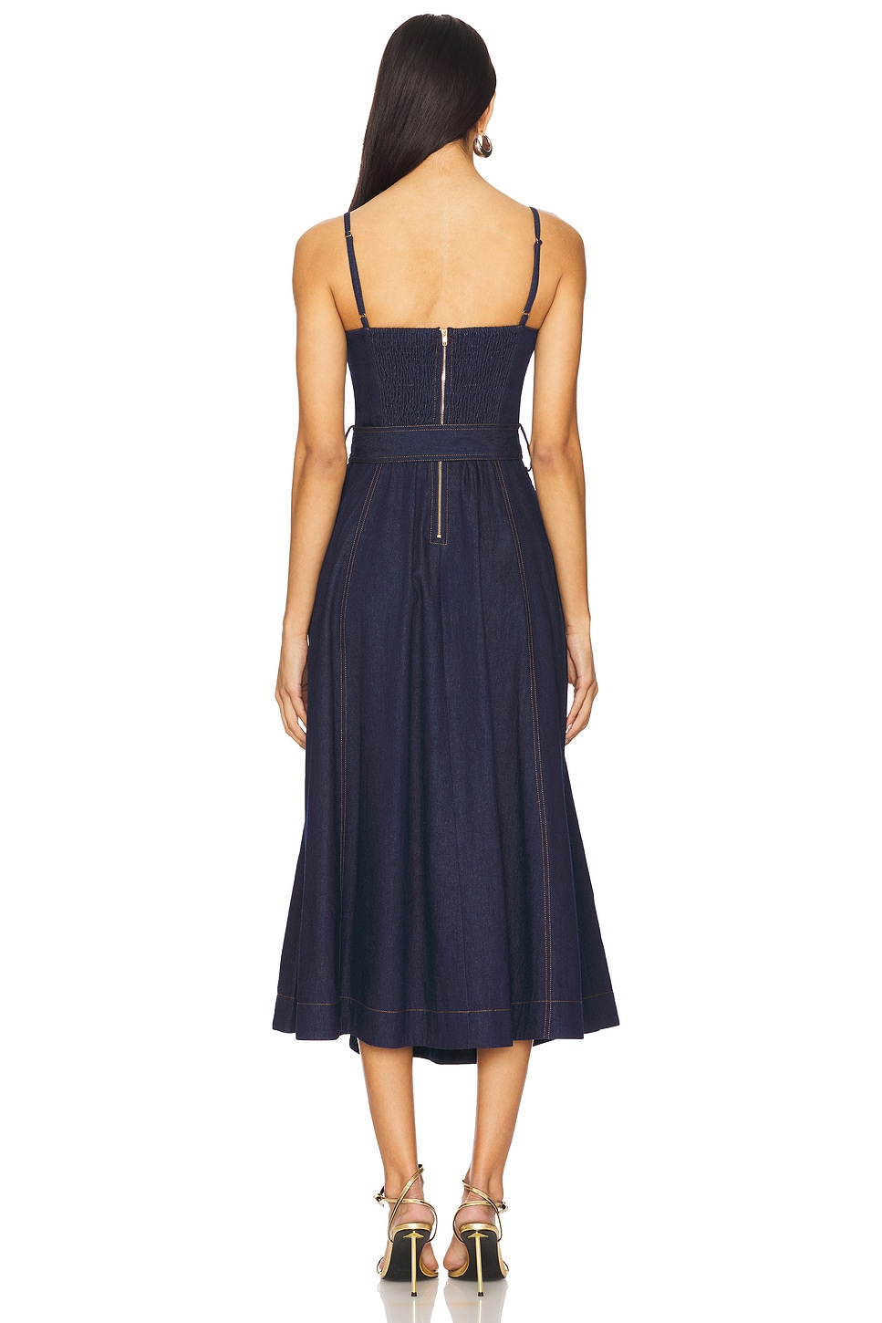 Karina Grimaldi Maverick Denim Dress in Blue Denim | REVOLVE