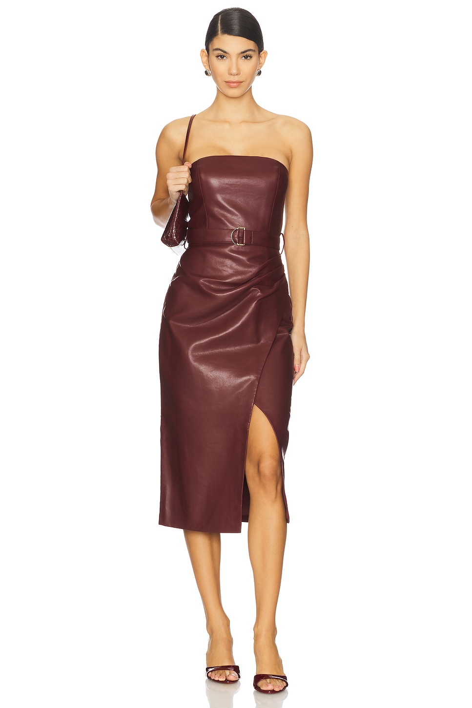 green emerald velvet dress Amazon.com: XLLAIS Women PU Leather Strapless Tube Top Midi Dress Off  Shoulder Bodycon Party Dresses (Black1, Medium) : Clothing, Shoes & Jewelry main image 0