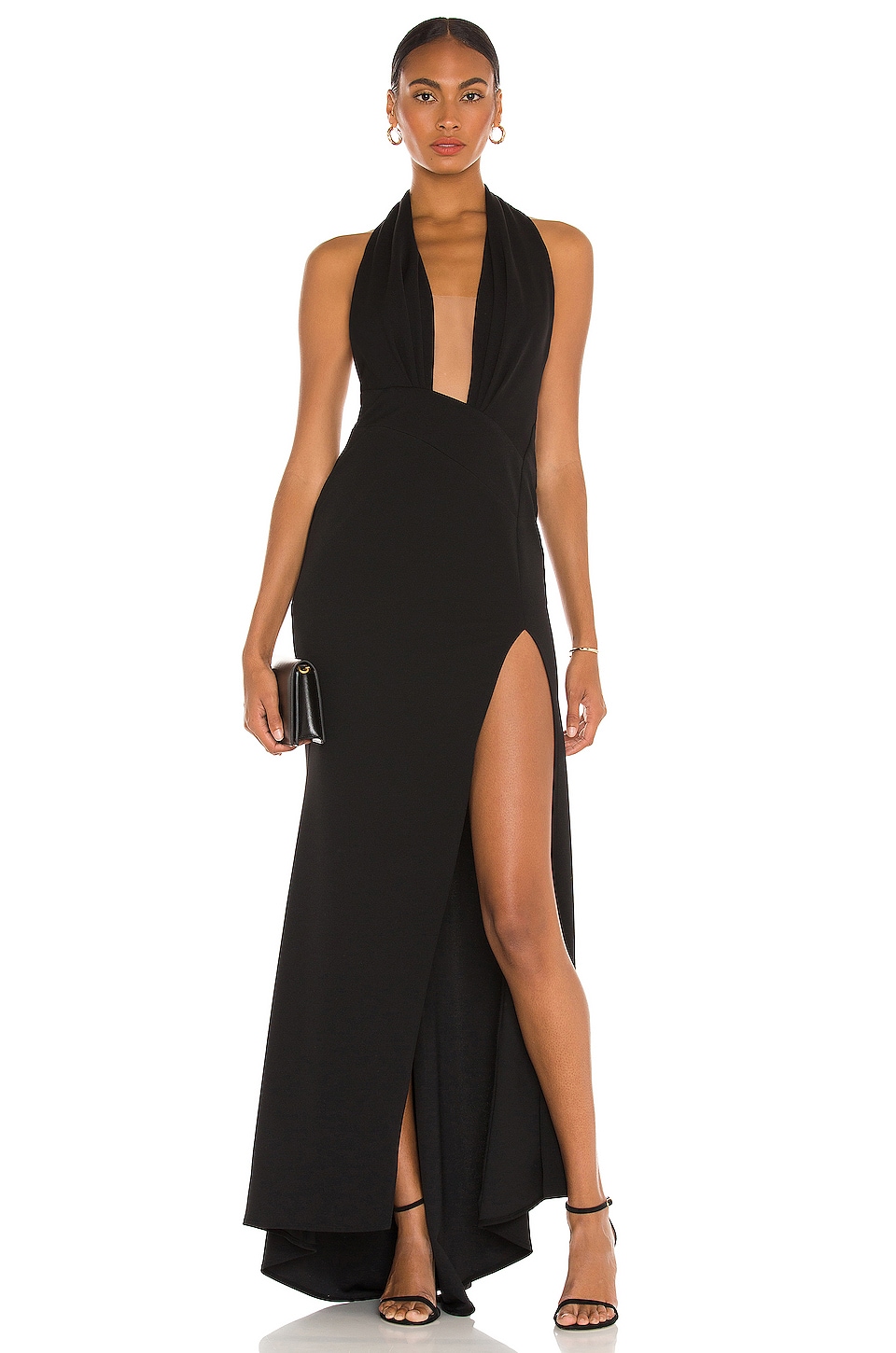 Katie May Legs For Days Gown in Black | REVOLVE