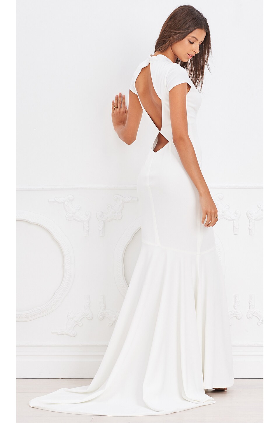 Robe Trompette Neuve Katie May Helena, Noire, Taille M, Col V - Sans étiquettes