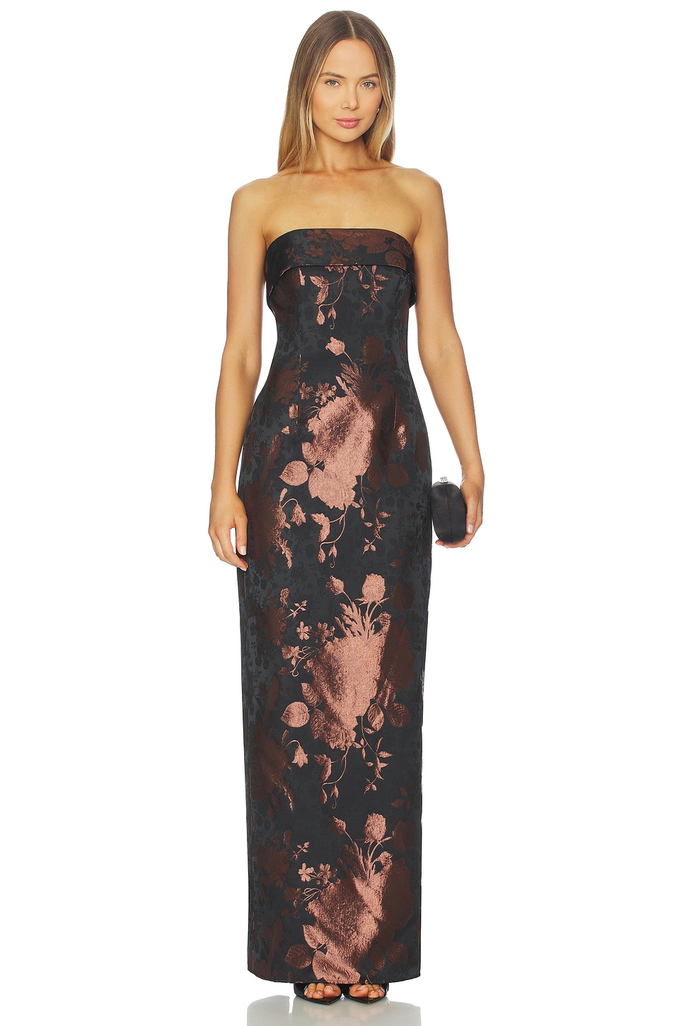 auburn formal dress After Six 1541 Lux Velvet Auburn Moon / 2