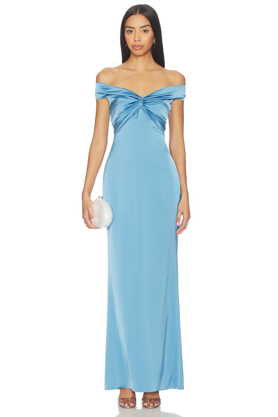 Katie May Liu Gown in Morning Mist | REVOLVE