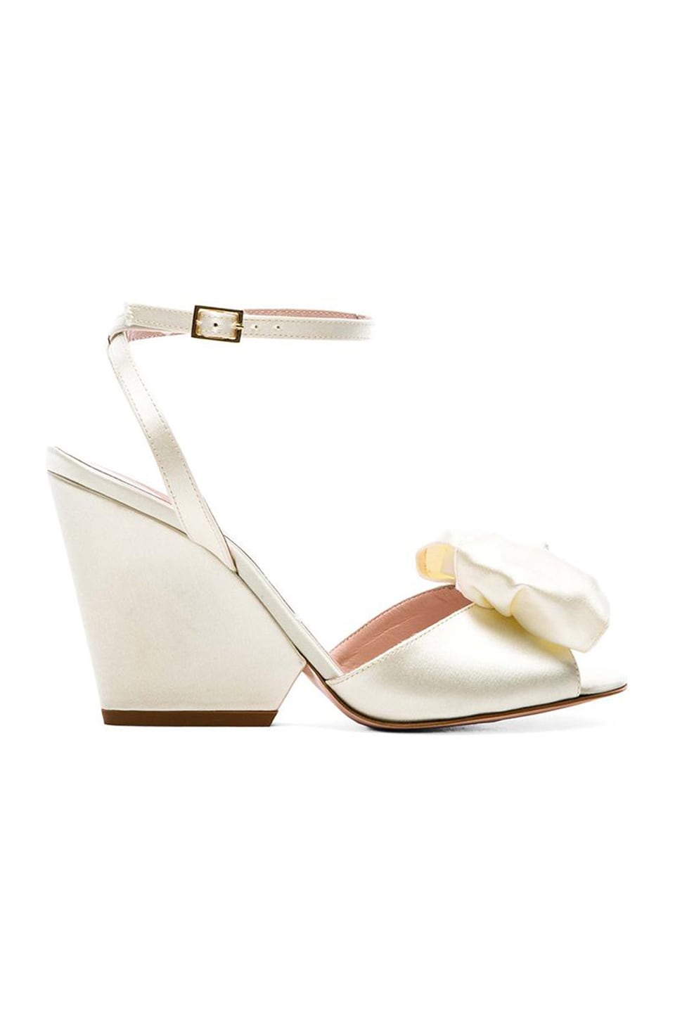 kate spade new york Iberis Heel in Ivory Satin | REVOLVE