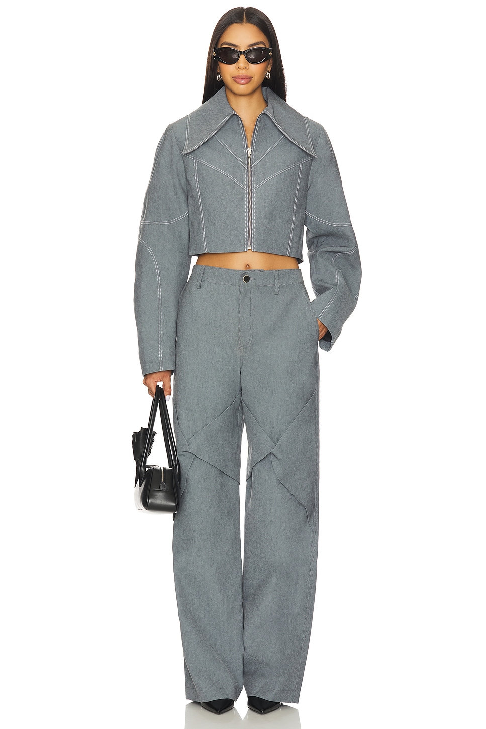 Specialty Denim Paneled Jacket