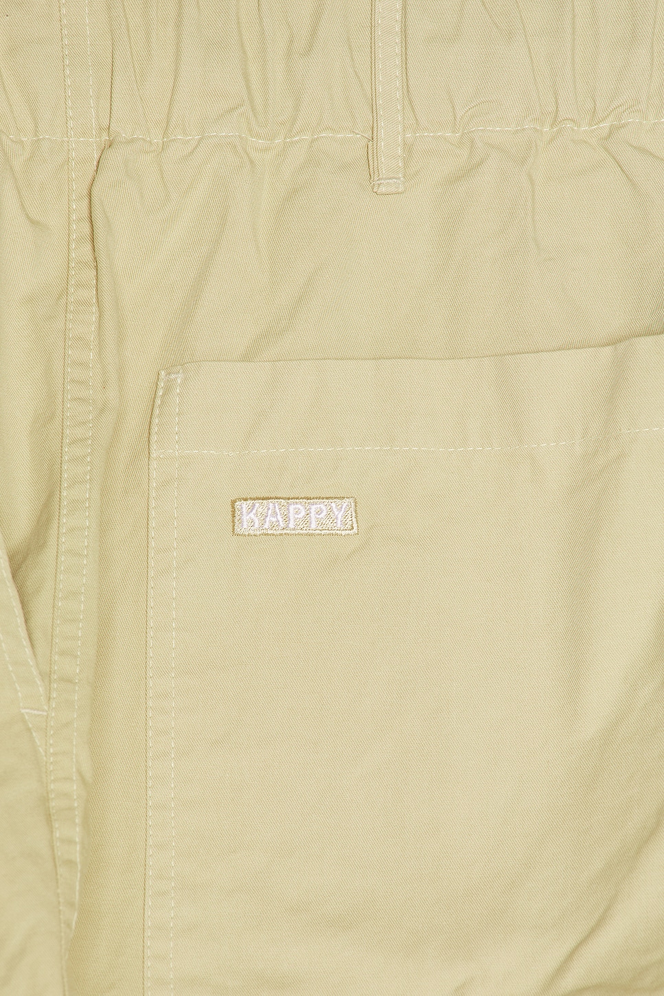 KAPPY DESIGN Pintuck Wide Chino Pants in Beige | REVOLVE