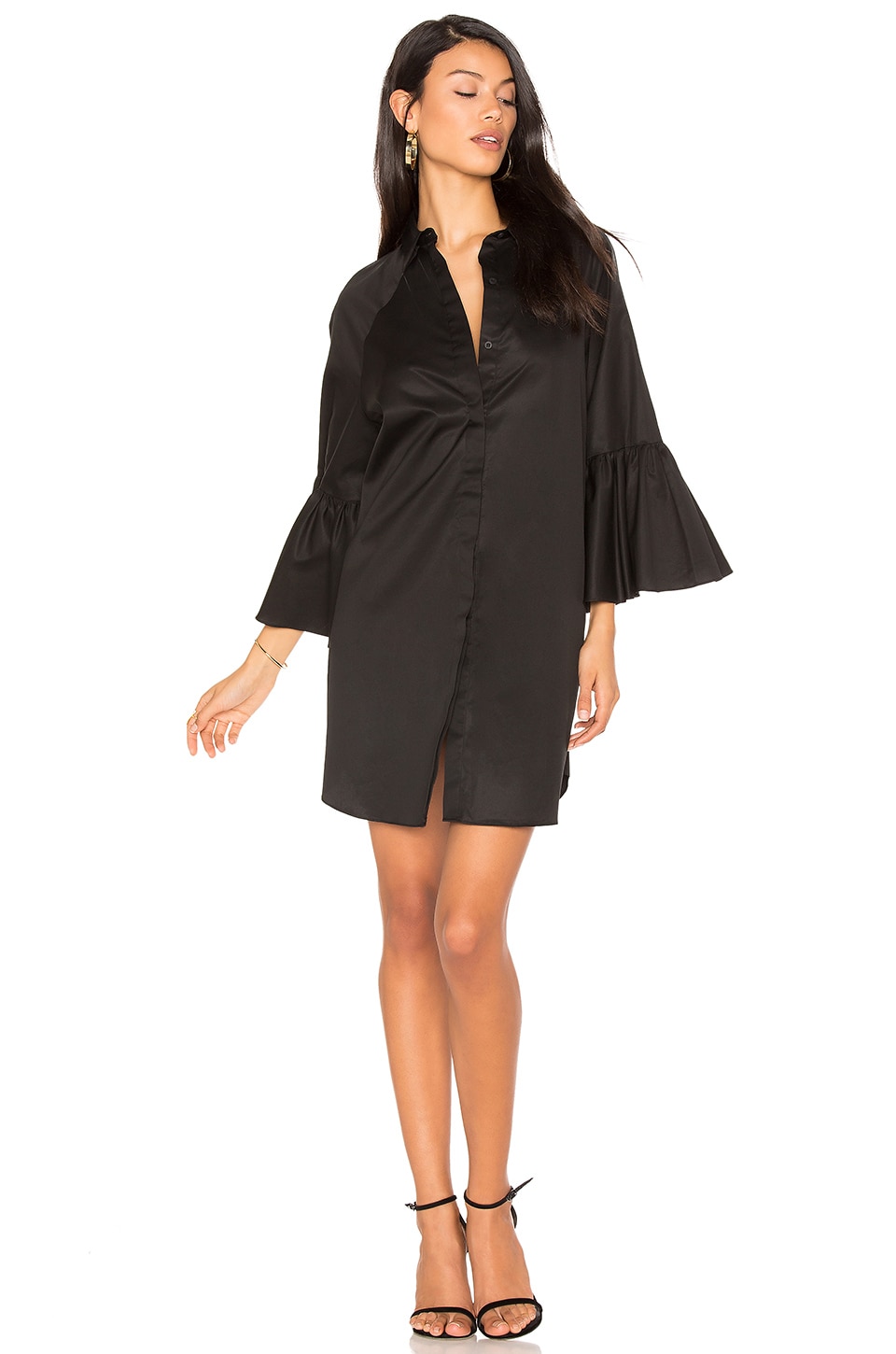 KENDALL + KYLIE Bell Sleeve Dress in Black REVOLVE