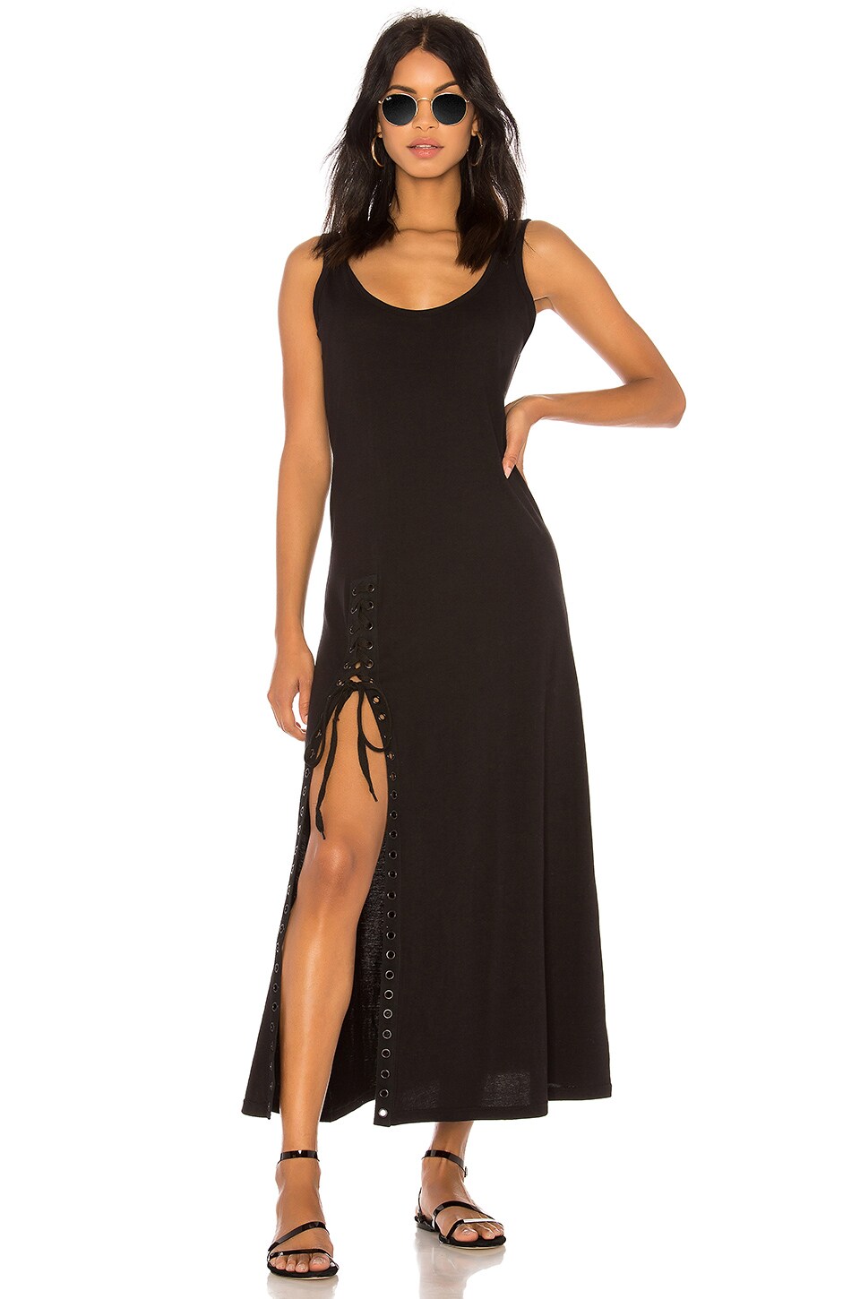 KENDALL + KYLIE Lace Up Tank Dress in 